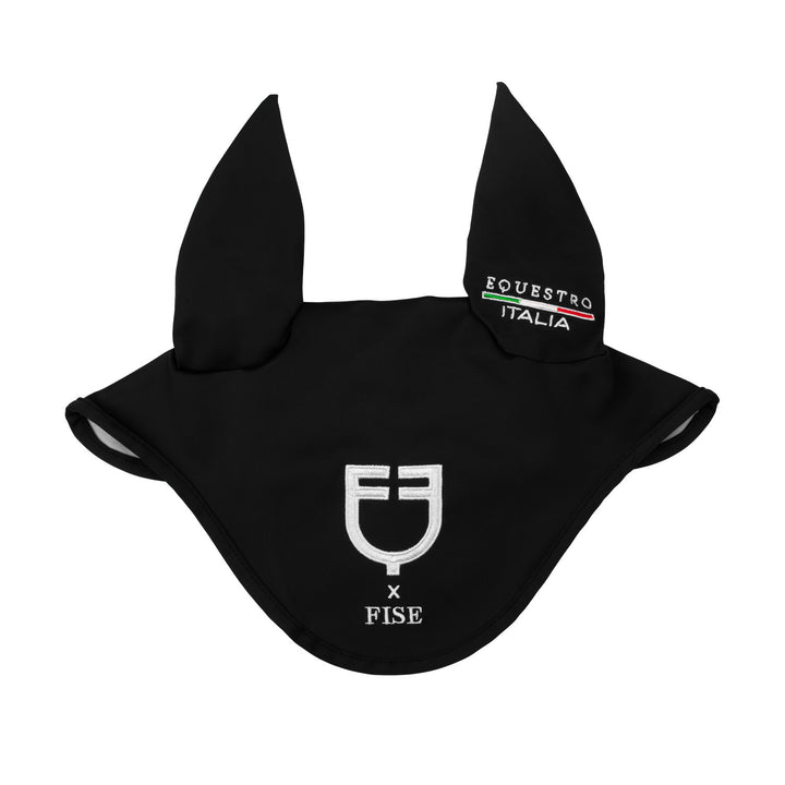 Fly veil in technical fabric Equestro X FISE BLACK