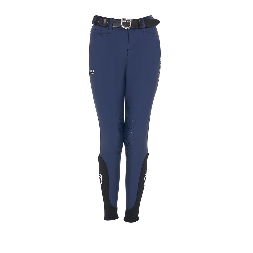 Kids' unisex knee grip breeches Equestro X FI NAVY BLAZER (19-3923)