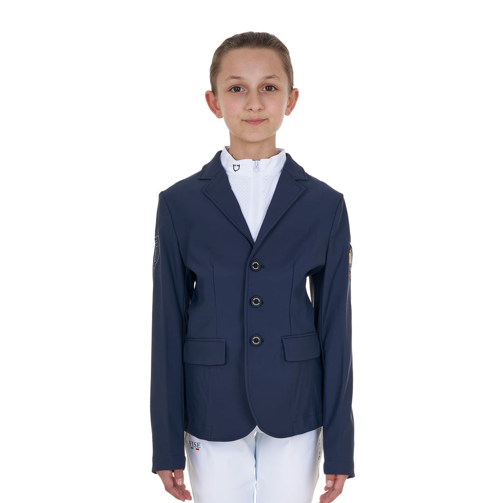 Kids' unisex three-button competition jacket  NAVY BLAZER (19-3923)