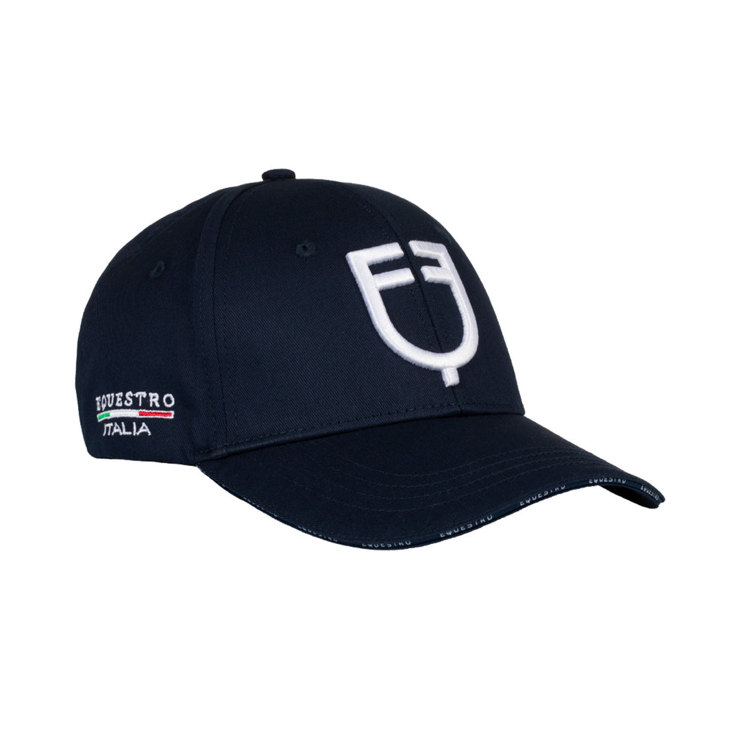 Unisex baseball hat Equestro X FISE NAVY BLAZER (19-3923)