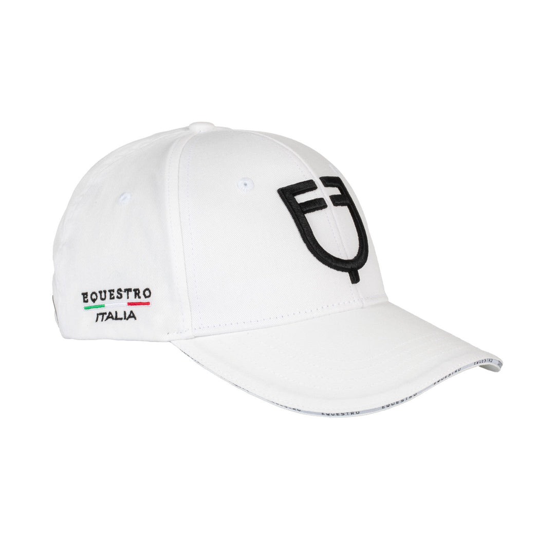 Unisex baseball hat Equestro X FISE WHITE