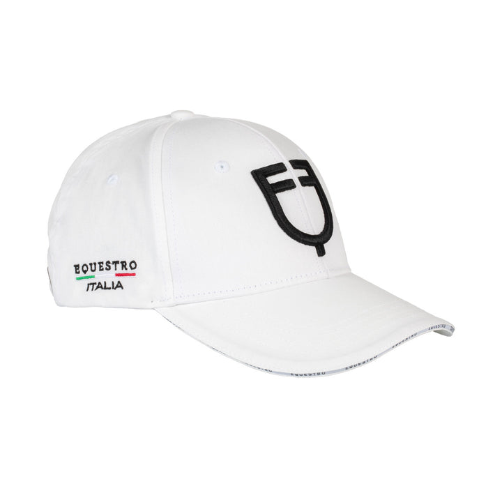 Unisex baseball hat Equestro X FISE WHITE
