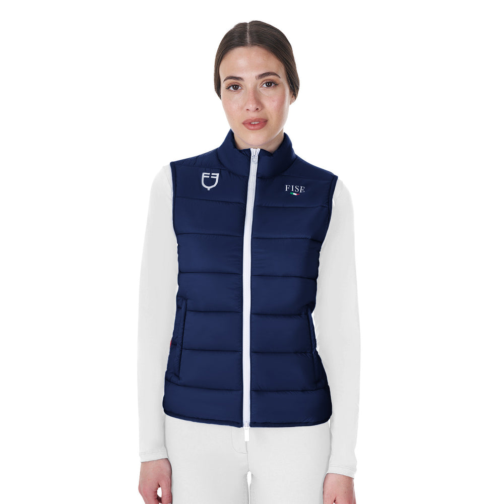 Women's slim fit vest Equestro X FISE NAVY BLAZER (19-3923)