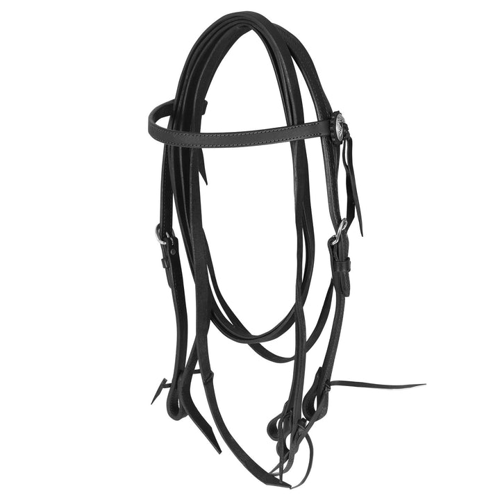 STRAIGHT BRIDLE LEATHER FAT W/REINS