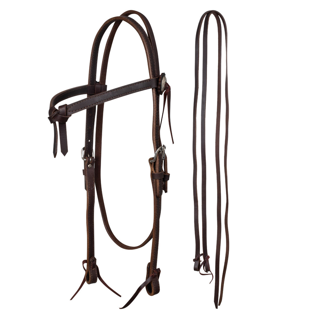 STITCHED  PRO BRIDLE BROWN