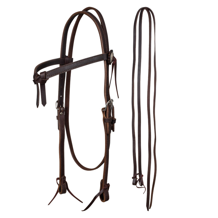 STITCHED  PRO BRIDLE BROWN