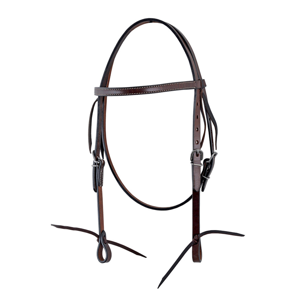 POOL'S WESTERN HEADSTALL BROWN