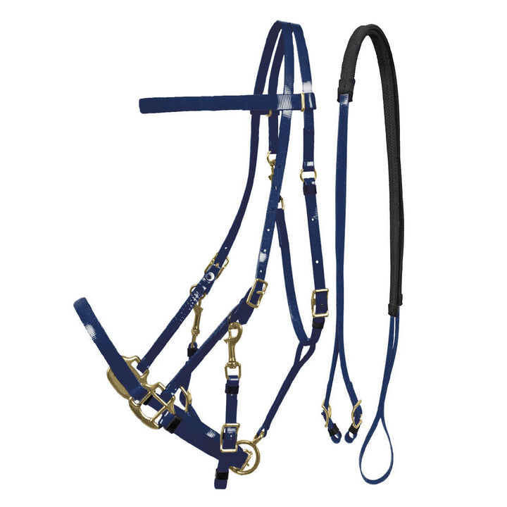 LAKOTA BIOTHANE HALTER-BRIDLE NAVY