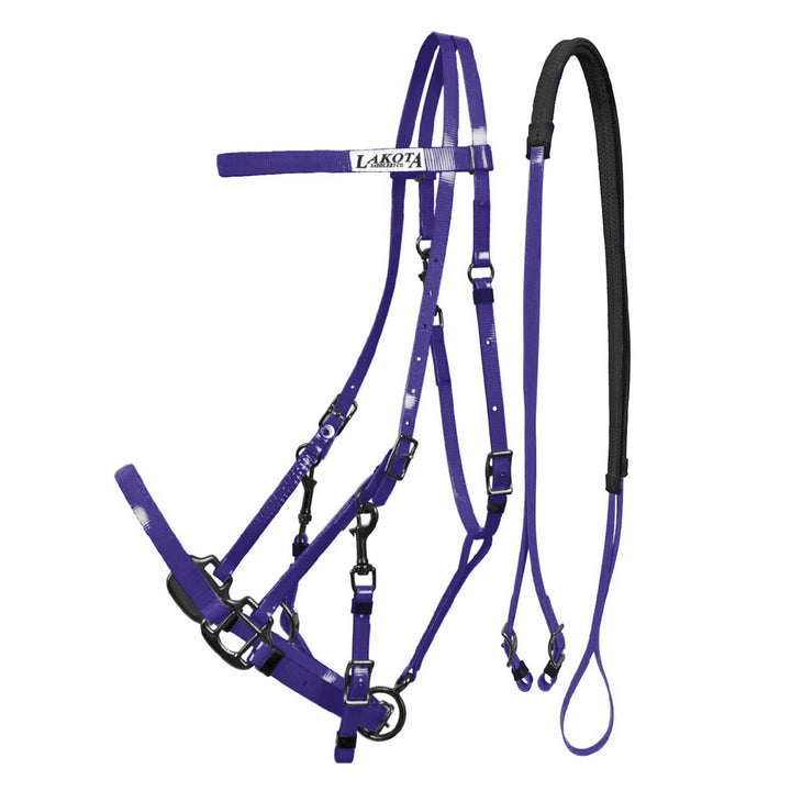 LAKOTA BIOTHANE HALTER-BRIDLE PURPLE