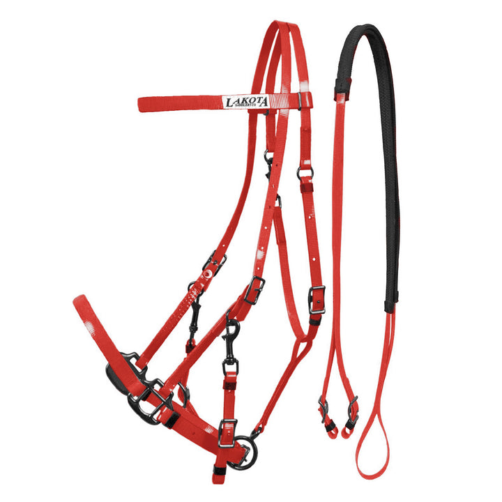 LAKOTA BIOTHANE HALTER-BRIDLE RED