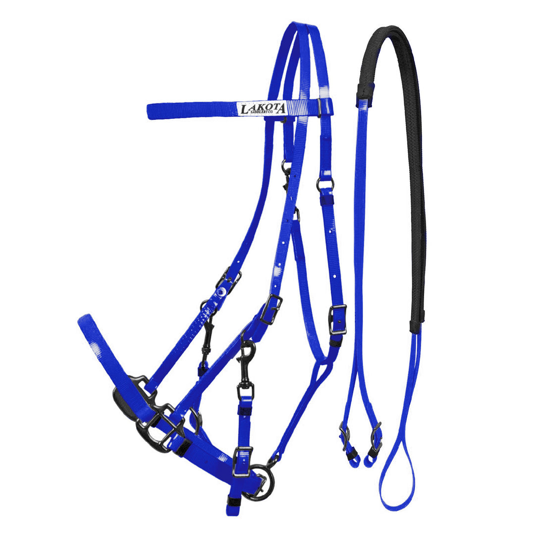 LAKOTA BIOTHANE HALTER-BRIDLE ROYAL BLUE