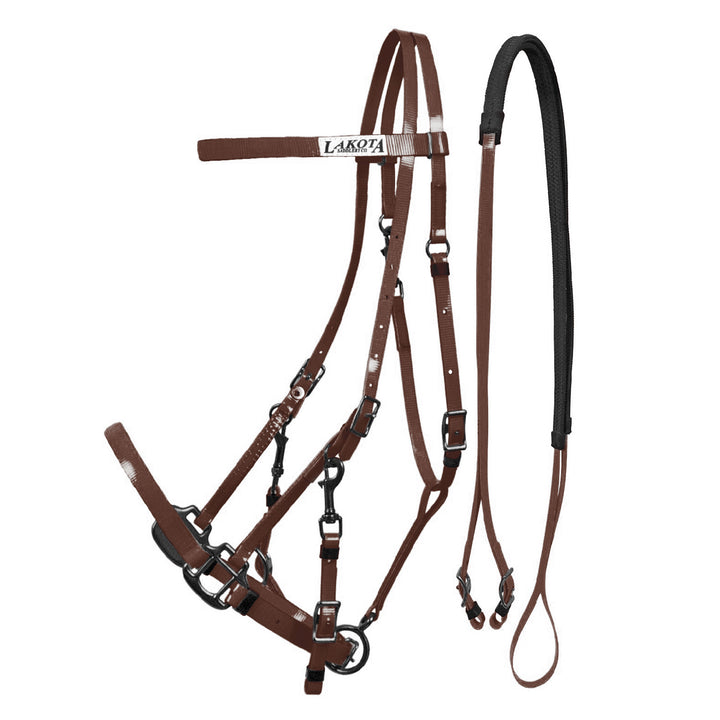 LAKOTA BIOTHANE HALTER-BRIDLE DARK BROWN