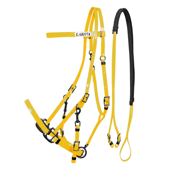 LAKOTA BIOTHANE HALTER-BRIDLE YELLOW