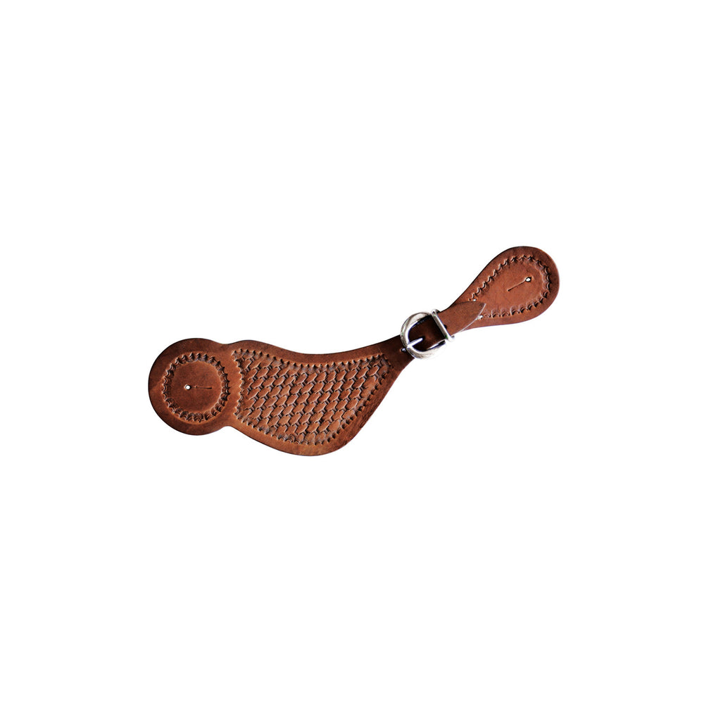 LAKOTA WIDE SPURS STRAPS W/BASKET TRIM NATURAL