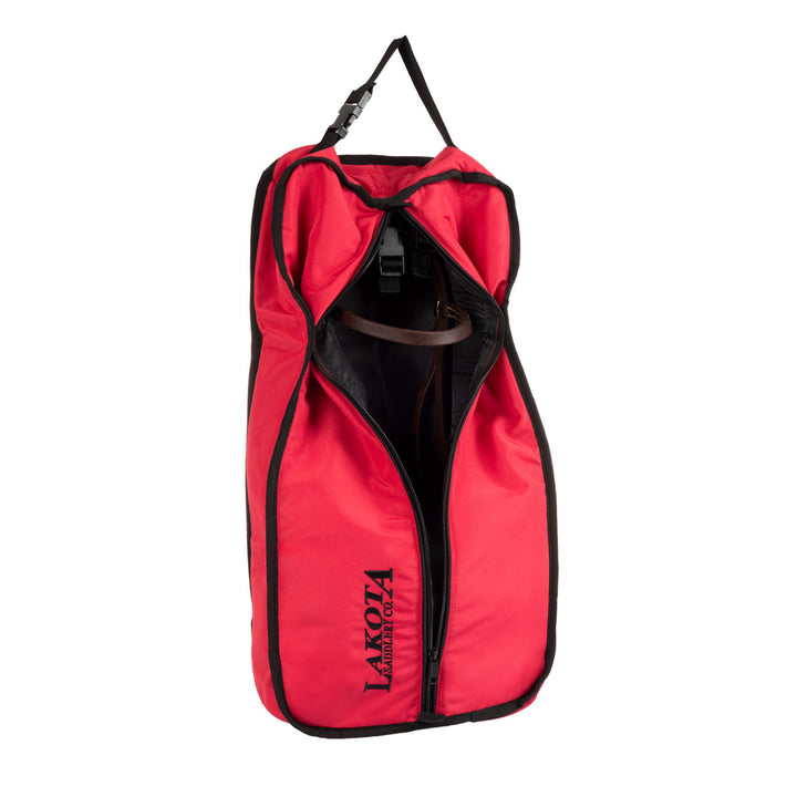 WESTERN BRIDLE HALTER BAG RED