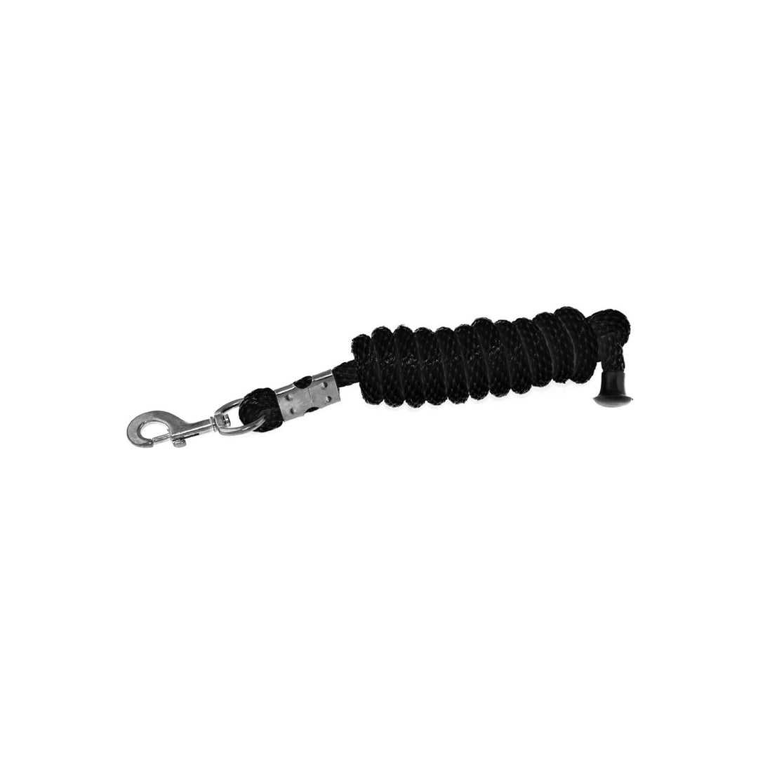NYLON LEAD WITH BRASS BOLT SNAP BLACK