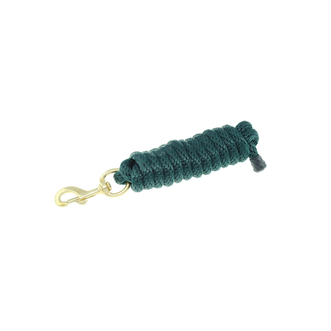 SOFT NYLON LEAD WITH BRASS BOLT SNAP HUNTER GREEN