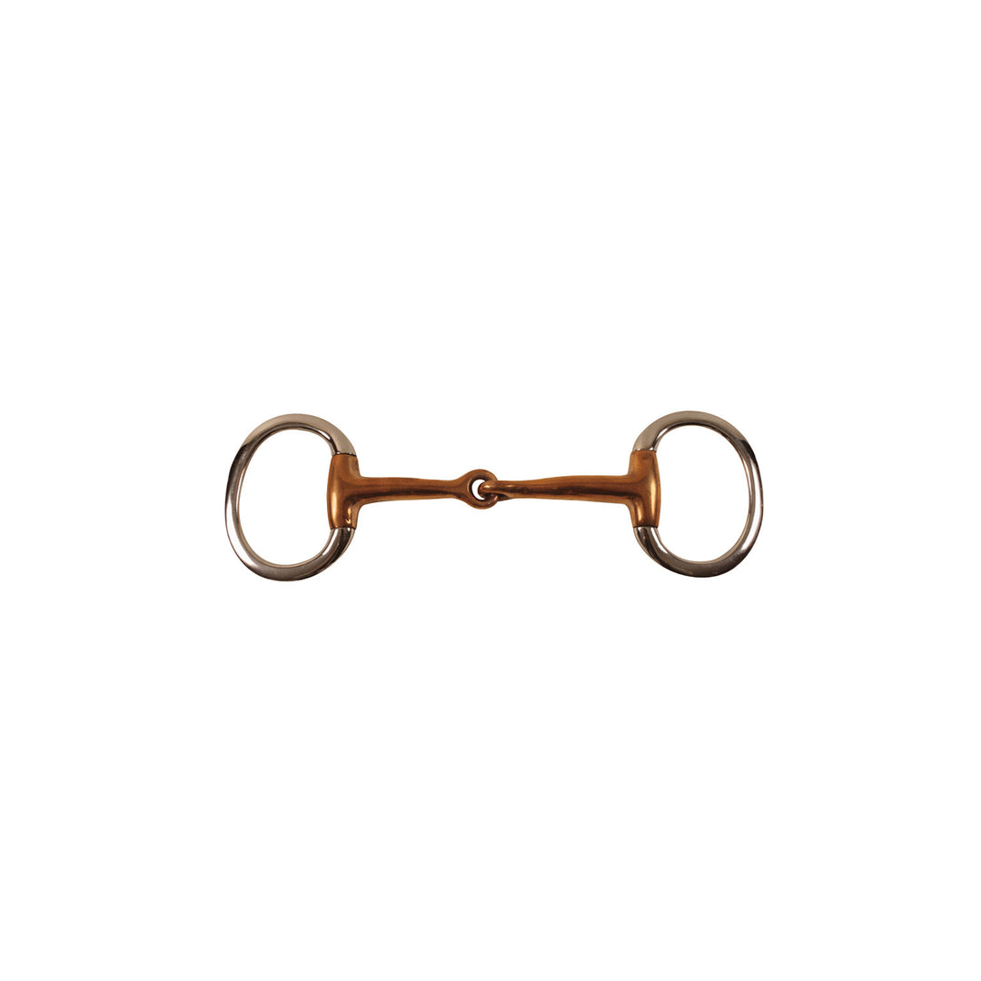 EGGBUTT BIT WITH COPPER MOUTH &amp; FLAT RINGS