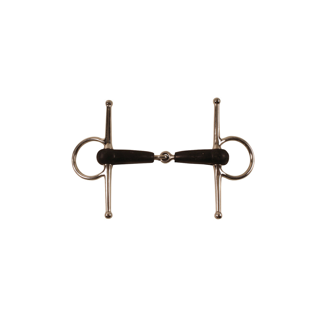 RUBBER FULL CHEECK SNAFFLE BIT