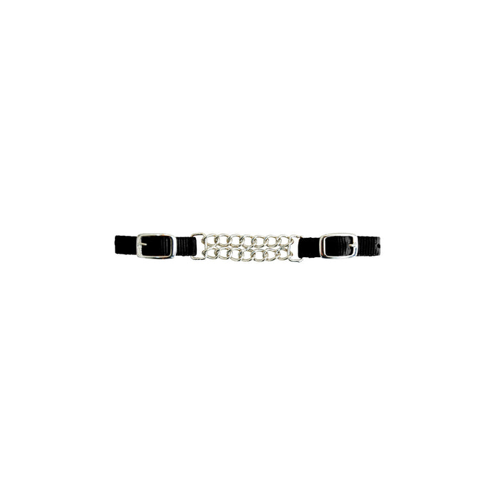 NYLON CURB DOUBLE CHAIN BLACK