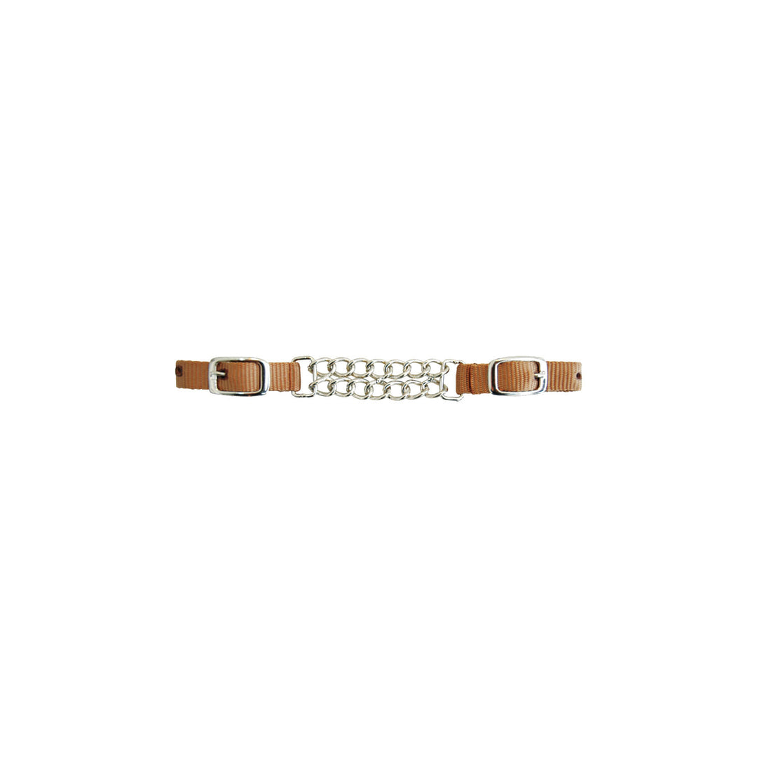 NYLON CURB DOUBLE CHAIN BROWN