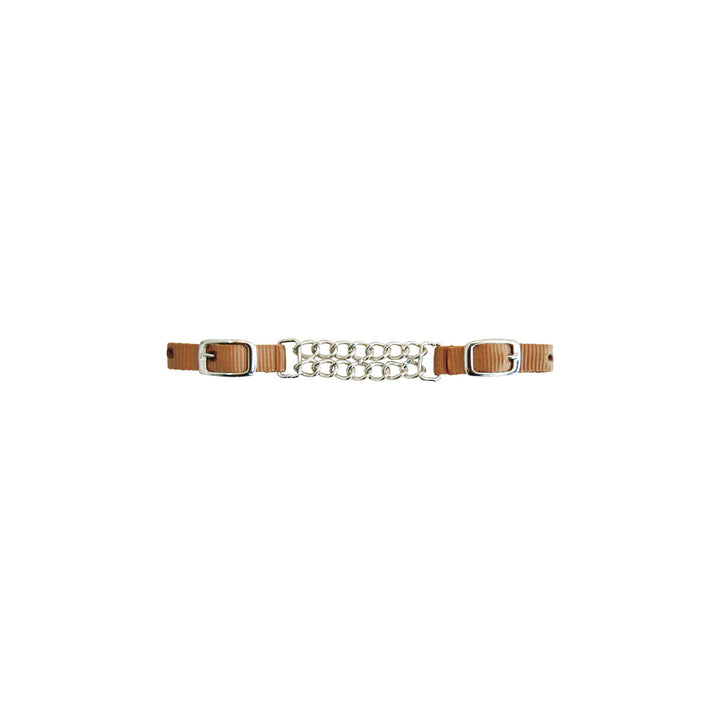 NYLON CURB DOUBLE CHAIN BROWN