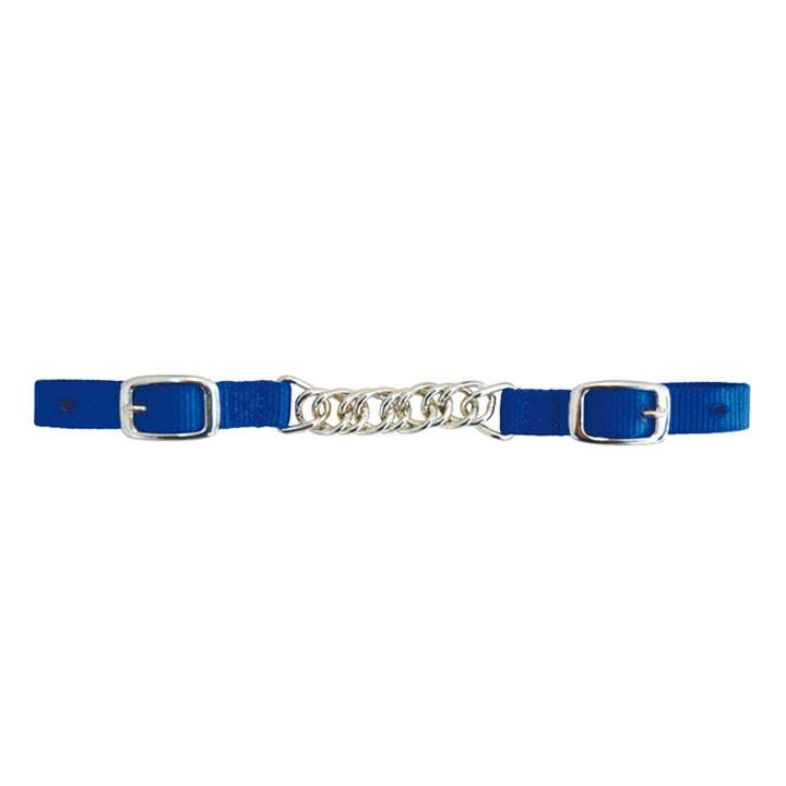 NYLON CURB CHAIN WITH CHAIN ROYAL BLUE