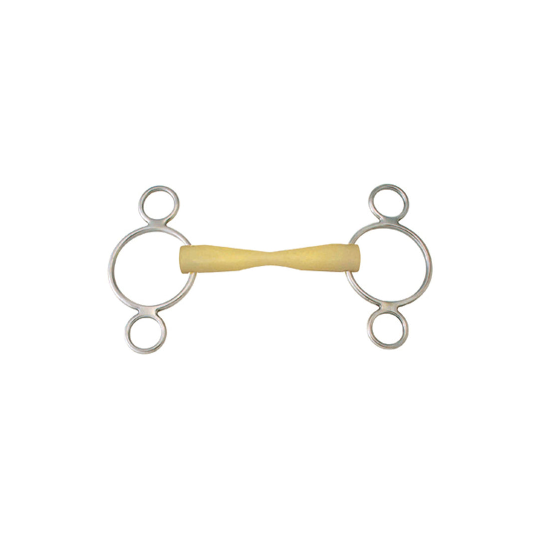 TAPER MOUTH GAG BIT 3-RING CHEEKS