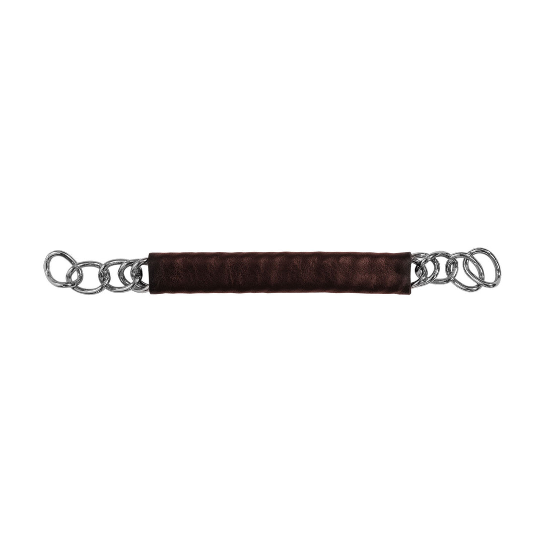 Coated curb chain DARK BROWN