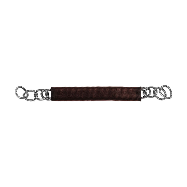 Coated curb chain DARK BROWN