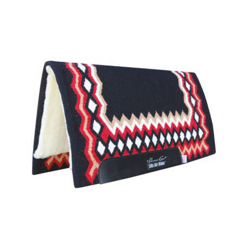 PROFESSIONAL'S CHOICE SADDLE PAD WOOL SMX SHI BLACK/CRIMSON
