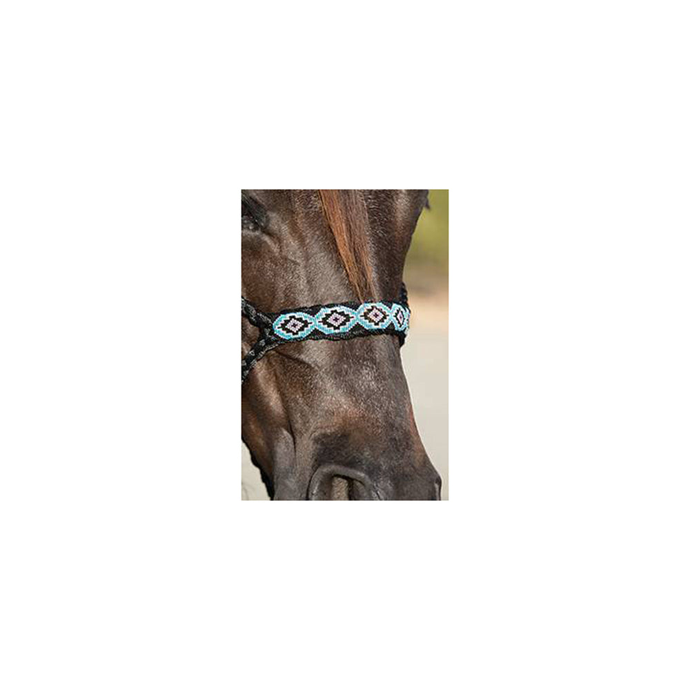 COWBOY BRAIDED HALTER BLACK/BLUE