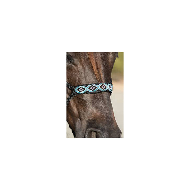 COWBOY BRAIDED HALTER BLACK/BLUE