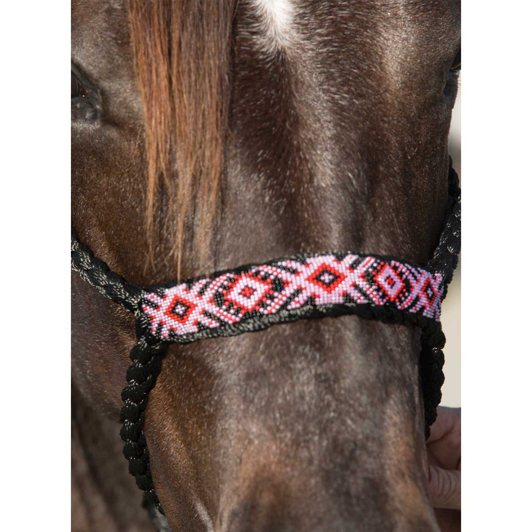 COWBOY BRAIDED HALTER BLACK/PINK