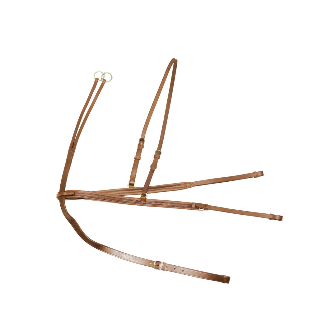 DERBY BREASTPLATE W/MARTINGALE COGNAC