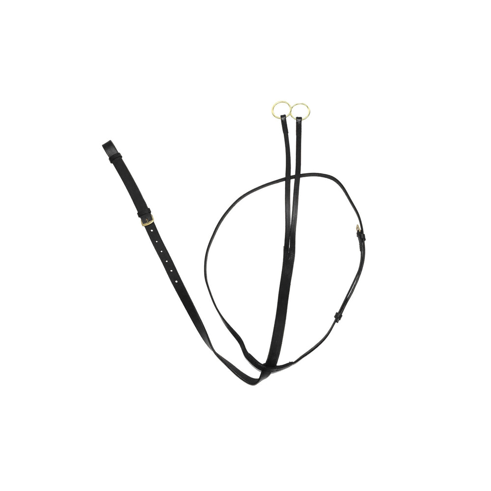 LEATHER RUNNING MARTINGALE BLACK