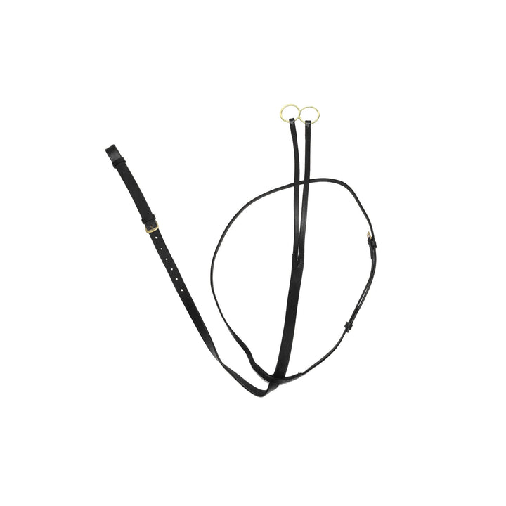LEATHER RUNNING MARTINGALE BLACK