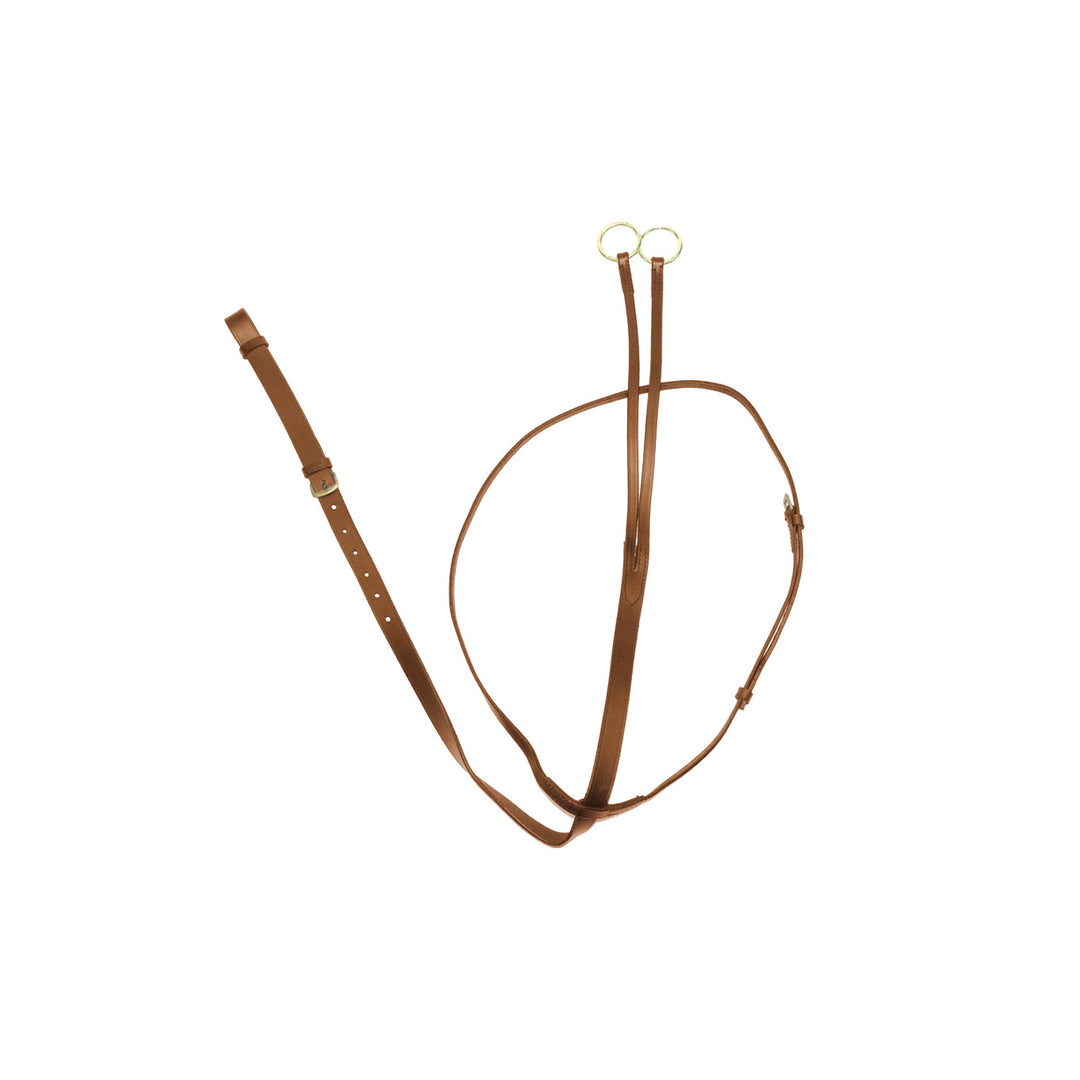 LEATHER RUNNING MARTINGALE COGNAC