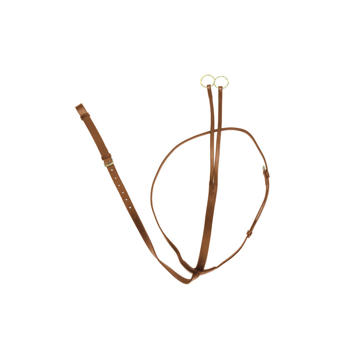 LEATHER RUNNING MARTINGALE COGNAC