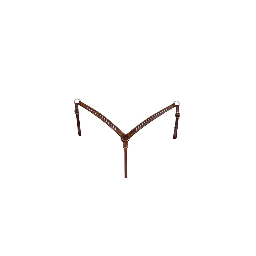 LAKOTA SILVER WIRE BREASTCOLLAR BROWN