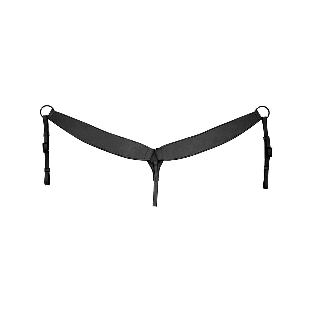 LEATHER SMOOTH BREASTCOLLAR BLACK