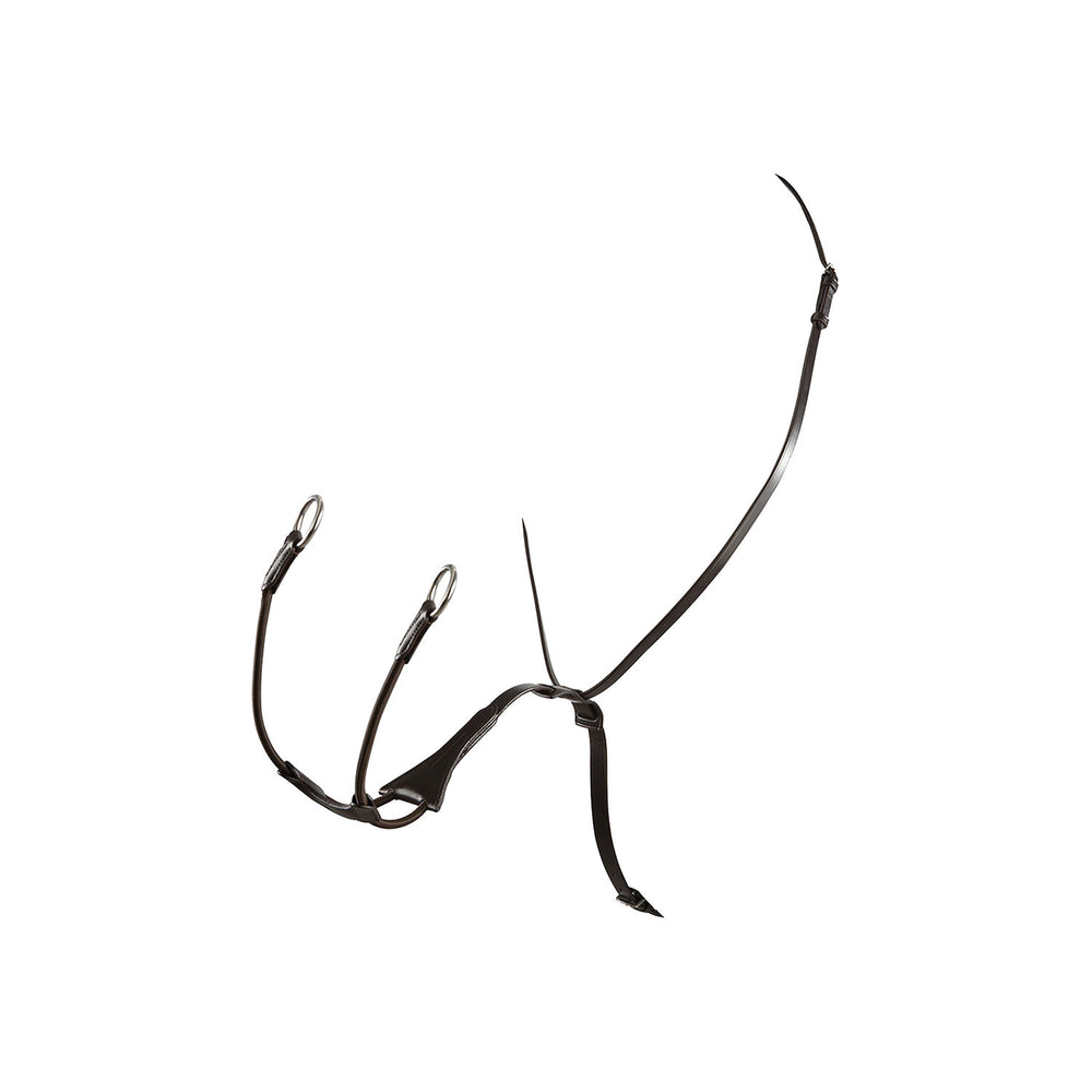 Tanned leather collier martingale BLACK