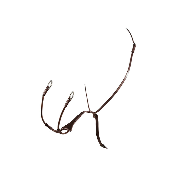 Tanned leather collier martingale DARK BROWN