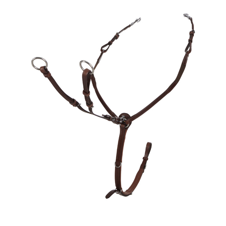 Y fork leather breastplate DARK BROWN