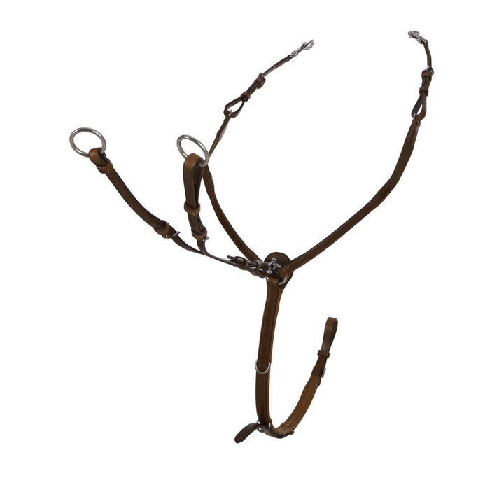 Y fork leather breastplate DARK BROWN