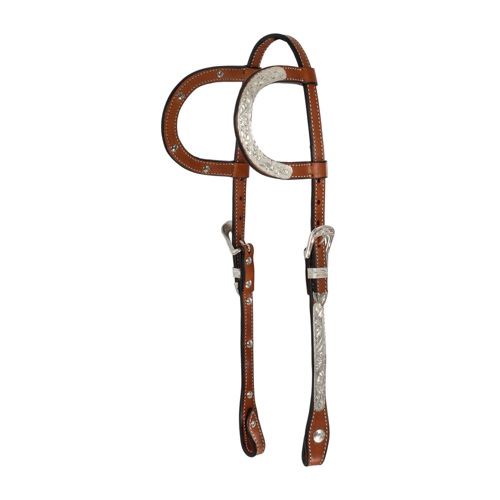 POOL'S TWO EARS HEADSTALL WSTE/00018 COGNAC