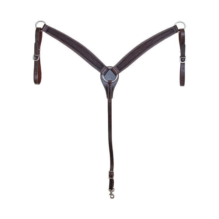 BREAST COLLAR 5956 WITH BASKET TOOLING BROWN