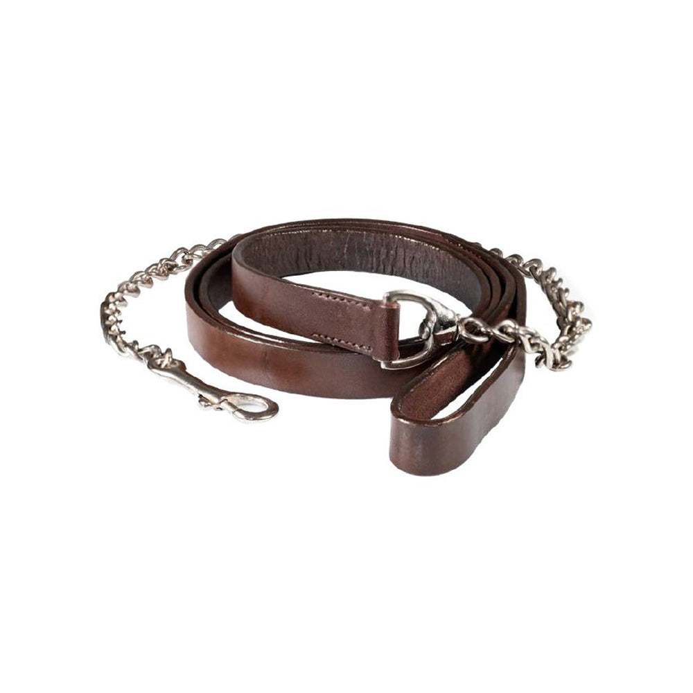 POOL'S LEATHER LEAD ELLD/00149 CHESTNUT