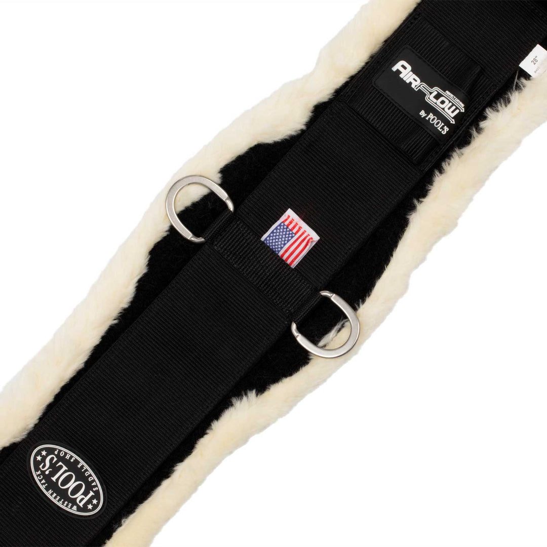 AIRFLOW COMFORT WESTERN GIRTH WITH SYNTHETIC WOOL