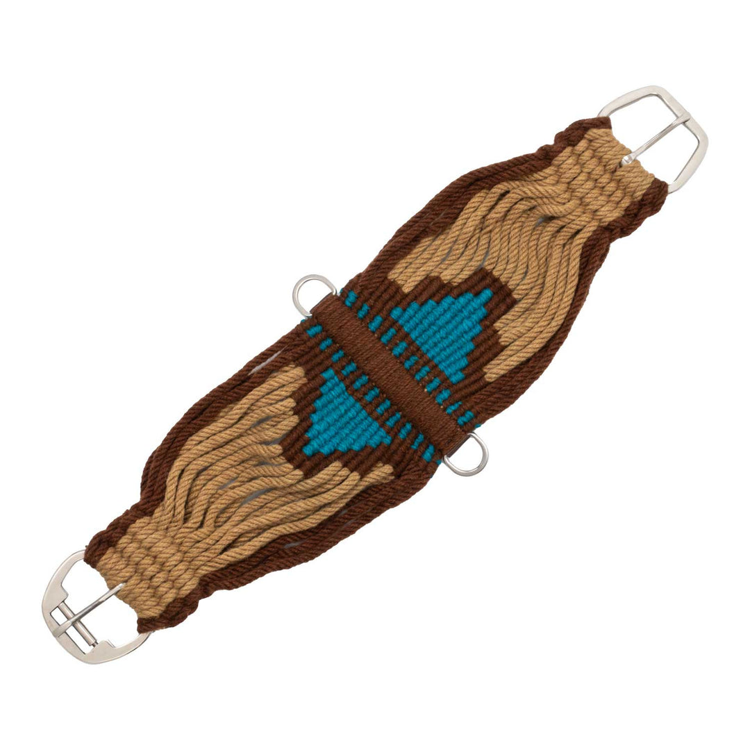 Mohair western girth aztec design